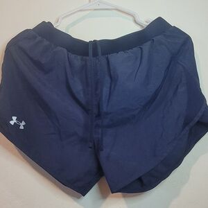 Under Armour Blue Athletic Shorts Lightweight Elastic Waist